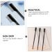 Ipetboom Eyebrow Comb & Mascara Applicator - 4 Pcs Eyelash Extension Tools | Portable Stainless Steel Eyelash Brush & Curler - Black - Buy Online on GoSupps.com