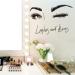 Stylish PVC Removable Wall Decal for Lash & Brow Studios - Eye & Brow Design Decor 25"x18" (Black-JZY234 - Buy Online on GoSupps.com
