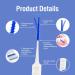 200 Interdental Brushes & Silicone Toothpicks | Dental Cleaning Tools for Teeth | Blue Interdental Brush Set - Buy Online on GoSupps.com