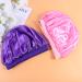 Supvox 3pcs Kids Silk Satin Bonnets - Soft Hair Turbans & Night Head Covers in Purple Black & Pink - Premium Hair Care - Buy Online on GoSupps.com