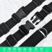 6 Yards Black Nylon Webbing Strap Set with Plastic Buckles, Tri-glide Slides, and Metal D Rings - 3/4 Inch - Buy Online on GoSupps.com