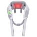 Knqze neck massage device with heat electrical depth fabric 4D expert knet massage wireless shiatsu neck and back massage pillows to relieve the neck shoulder and leg pain KN6-gray