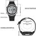 Hearcent Talking Clock for Visually Impaired & Seniors | LCD Large Numbers | Atomic Talking Watch - Easy to Read Black - Buy Online on GoSupps.com