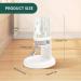 Marchul Hamster Water Bottle with Stand | Leak-Proof Guinea Pig Water Bottle | Adjustable Small Animal Water Bottles for Hamsters - 4oz White - Buy Online on GoSupps.com