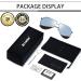 Joopin Polarised Sunglasses | Al-Mg Metal Frame | UV Protection | Double Bridge Aviation Sun Glasses for Men & Women - Silver Mirrored Lens - Buy Online on GoSupps.com