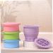 FRCOLOR Brush Scrubber Bowl Brush Holder Makeup Brush Cleaning Pad Powder Puff Cleaning Bowl Makeup Brush Washing Mat Makeup Sponge Cleaning Bowl Silica Gel Storage Box Make up Purple 10x8.5cm Purple - Buy Online on GoSupps.com