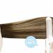 LAAVOO Clip-in Real Hair Extensions - Balayage Brown Ombre 45cm 70g Remy Hair Dark Brown to Caramel Blonde 5 Pieces #4/27/4 - Buy Online on GoSupps.com