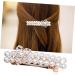 FRCOLOR Drill Hair Clip Hair Pin Hair Barrettes Hair Clip Pearl Hairpin Women Barrettes Hair Accessories Rhinestones Women's White Girl Hair Clip - Buy Online on GoSupps.com