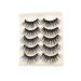 DOITOOL 5 Pairs Fake Eye Lashes Natural Eyelashes Fake Eyelashes Natural Look Dramatic Eyelashes Lashes Strips Faux Lashes Natural False Lashes Cross False Eyelashes