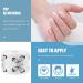 Minkissy 1roll Nail Paper Holder Pieces Utility Tool Nail Extension Sticker Kit Manicure Location Sticker Nails Gel Nail Art Stickers French Nail Tool Form Stickers DIY Nail Supplies Pointy White - Buy Online on GoSupps.com