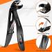 DRMODE Angled Head Nail Clippers for Thick Nails - Premium Steel Toe Nail Cutter with Wide Opening for Men, Seniors, Women - Black - Buy Online on GoSupps.com