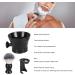 Hushui 3-in-1 Beard Foam Brush with Stand Bowl | Soft Nylon Fast Drying & Hair Residue Removal | Ideal Grooming Tool for Men - Buy Online on GoSupps.com