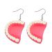 BAUNA Dental Teeth Earrings Funny 3D Tooth Model Medical Hygienist Dentist Gift for Dental Assistant (Dental Teeth Earrings)