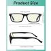 Eyekepper Blue Light Blocking Computer Reading Glasses for Men - Black +0.75 Eyeglasses - Buy Online on GoSupps.com