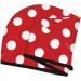 Red Polka Dot Microfiber Hair Towel - Super Absorbent Coral Velvet Wrap for Long Curly Thick Hair - Quick Dry for Women - Buy Online on GoSupps.com