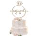 Engagement Cake Topper Wooden Rustic Engaged Cake Topper Engagement Party Decorations