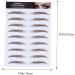 Beavorty Fake Eyebrow Stickers Eyebrow Stickers 4pcs 6D Grooming Sticker False Eyebrows Sticker for Girl - Buy Online on GoSupps.com