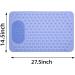 Carmoion Non-Slip Rubber Bath Mat with Drain Holes & Suction Cups - Feet Massage, Quick Drain, Easy Cleaning - Ideal for Shower Tub/Stall & Bathroom - Machine Washable - 27.5x14.5in - Buy Online on GoSupps.com