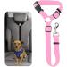 BisLinks Pet Car Seat Belt Safety Travel Harness - Adjustable Puppy Restraint Clip Lead in Pink - Buy Online on GoSupps.com