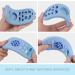 Soft Silicone Teething Toy Set for Babies 6-12 Months - Remote Control Teether with Pacifier Clip Holder - Blue Baby Molar Chew Toy for Teething Relief - Buy Online on GoSupps.com
