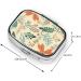 Portable Leaves & Flower Printed Square Pill Box | Travel Medicine Organizer for Easy Use - Buy Online on GoSupps.com