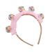 amangul Toddler Pleated Lace Lollipop Shape Headband Amusement Park Children Day Party Festival Hair Hoop for Couple Headpiece(4)