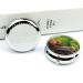 Wildlife Animal Snail Print Round Pill Box - 3 Compartment Decorative Portable Pill Organizer - Metal Pocket Medicine Storage - Buy Online on GoSupps.com