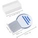 Flea Lice Comb Set - 5 Metal & Plastic Combs for Kids, Adults, Pets - Stainless Steel Nit Removal - White - Buy Online on GoSupps.com