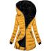 Buy Haiorziyou Women's Long-Sleeved Winter Coat - Thick Warm Parka with Functional Pockets & Zippered Hood - Stylish Outdoor Jacket in Yellow - Buy Online on GoSupps.com
