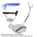 Premium Stainless Steel Shaving Stand | Durable Brush Holder for Shower | International Shipping Available - Buy Online on GoSupps.com