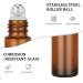 Bofessor 10ml Amber Glass Roller Bottles - Set of 16 with Stainless Steel Roller Ball, Pipettes, Plastic Funnel & Stickers - Refillable Container for Perfume - Buy Online on GoSupps.com