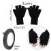 DALAETUS 7 Pcs Black UV Gloves Set Moisturising Gloves with Nail Art Sunscreen Tape Fingerless Gloves UV Protection Gloves Nail Gloves for Manicures Nail Lamp Skin Care Eczema SPA Dry Hands - Buy Online on GoSupps.com