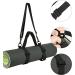 SHTCSZBA Yoga Mat Strap - Portable Mat Sling for Picnics, Camping & Yoga - Adjustable Shoulder Strap - Black - Buy Online on GoSupps.com