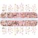 Moon Star Heart Nail Art Glitter Sequins Flower for Beauty Makeup Face Body Nail Craft Art Decoration 12 Grids - Buy Online on GoSupps.com