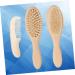 Healeved Wood Tools Scalp Massager Brush Set for Babies - Gentle Massage and Detangling Hairbrush - Buy Online on GoSupps.com
