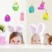 Whaline Easter Scratch Art Paper Set - 72Pcs Bunny Egg Rabbits Shape Scratch Paper Kit for Kids DIY Crafts - Colorful Hanging Ornaments for Easter Holiday - Buy Online on GoSupps.com