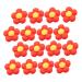 40pcs Diy Accessories Bobby Pins Decorative Hair Pins Decorative Diy Phone Case Decor Resin Phone Case Accessories Resin Crafts Ornament Wedding Jewelry Resin Cabochons Flatback 2.7x2.7x0.7cm Red