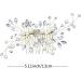 Bridal Flower Side Hair Clips Pearl Flower Hair Piece Wedding Hair Accessories for Brides Bridesmaid Girls Women - Buy Online on GoSupps.com