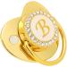 Golden Baby Pacifier with Curved Design & Clips | Custom 26 Letters | Safe for 6-18 Months - Buy Online on GoSupps.com