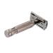 Sharplace men's safety razor with double cutting edge razor portable reusable classic removable hand-razor in vintage style