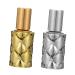 Mikinona 2pcs Perfume Bottle Essential Oil Storage Bottles Aromatherapy Roller Bottle Metal Roller Ball Tube Perfume Mini Refillable Bottles Empty Bottle Travel Portable Glass