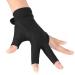 Best billiard glove left snooker glove left hand billiard pool gloves 3 finger billiard pool snooker Queue gloves billiard accessories for men adult black l