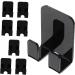 Uonlytech 24 STK Bathroom Hook Set - Black Acrylic Towel & Shower Curtain Hangers | Door Mounted Clothes Hook Rack 6x4.5x2.8cm - Buy Online on GoSupps.com