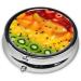 Buy Fresh Fruit Round Pill Box - 3 Compartment Portable Organizer for Travel & Purse - Best Pill Storage Solution - Buy Online on GoSupps.com