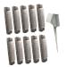 SOESFOUFU 10pcs Perm Bar Hair Root Fluffy Clip Air Volumizing Clips Hair Volume Tool Hair Pin Abs Grey