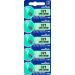 Murata 321 Battery SR616SW 1.55V Silver Oxide Watch Button Cell (5 Batteries)