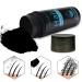 Aliver Hair Fibers for Thinning Hair & Spray - Black 27.5g - Natural Formula for Thicker Fuller Hair - Conceals Hair Loss & Adds Youthful Appearance - Men & Women - Black Spray Set - Buy Online on GoSupps.com