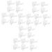 Angoily 30 Pcs Eyebrow Design Ruler Eyebrow Tracer Tools Eyebrow Face Ruler Auxiliary Tool Eyebrow Shape 22x5cmx3pcs Whitex3pcs