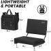 OSPORTIS Stadium Seats for Bleachers  Bleacher Seats with Padded Active Foam Backs and Cushion  Portable Stadium Seats with Back Support and Shoulder Strap BLACK 1 - Buy Online on GoSupps.com