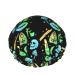 Women Reusable Stretch Hem Hair Hat Pastel Goth Witch Creepy Halloween Double Layers Waterproof Shower Cap Bath Cap